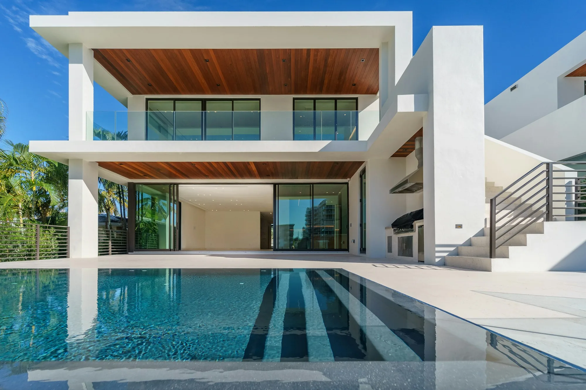 A contemporary holiday-style house with a terrace, used as travel inspiration
